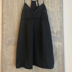 Black silk dress